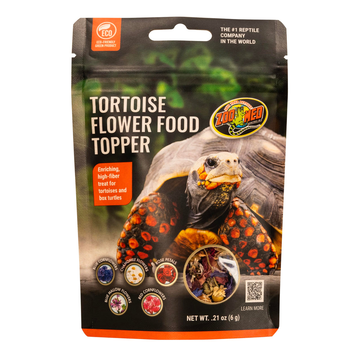 Zoo Med garniture florale pour tortues, emballage de 4 unités, pratique et facile à ajouter.