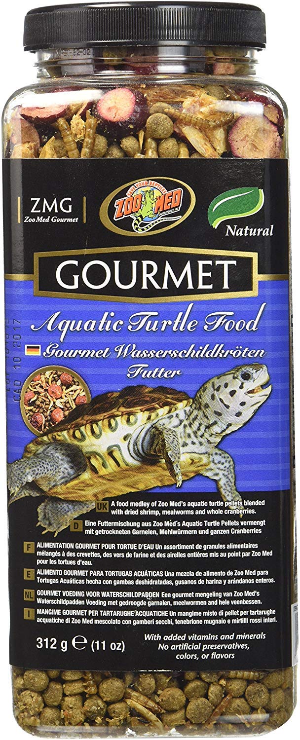 Zoo Med Gourmet Nourriture pour tortue aquatique — emballage double pratique pour repas