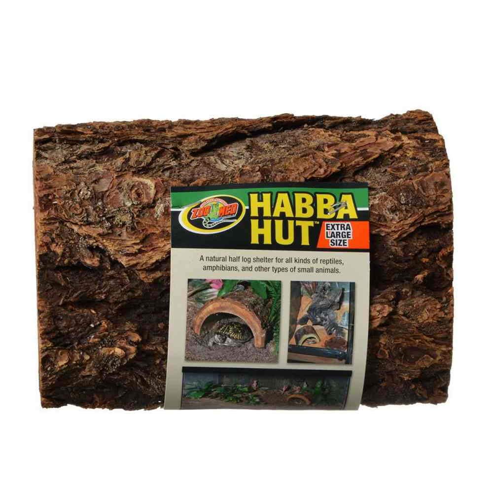 Refuge humide Habba Hut avec mousse optionnelle pour terrarium.