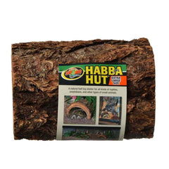 Refuge humide Habba Hut avec mousse optionnelle pour terrarium.