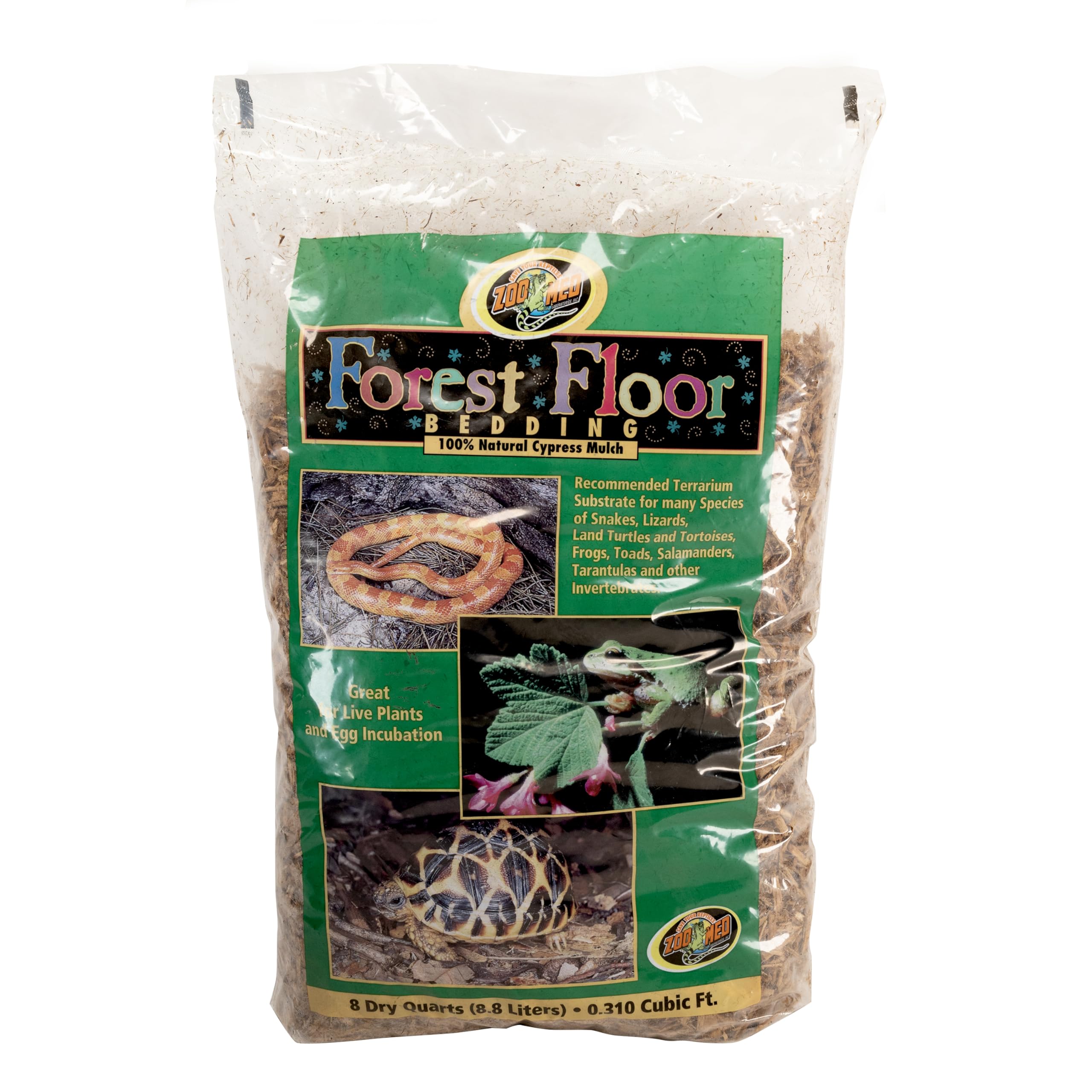 Zoo Med Litière forêt naturelle – aspect forêt réaliste pour terrarium humide.
