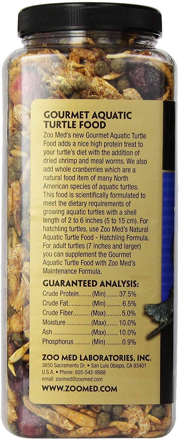 Deux paquets Gourmet Zoo Med 11 oz — nourriture pour tortues aquatiques pratique