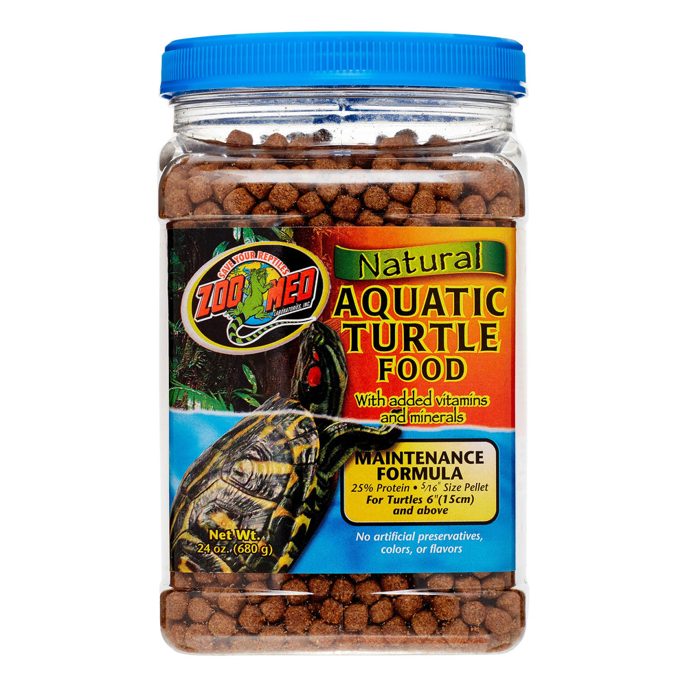 Zoo Med Nourriture Naturelle pour tortues aquatiques, emballage 24 oz, pratique à stocker