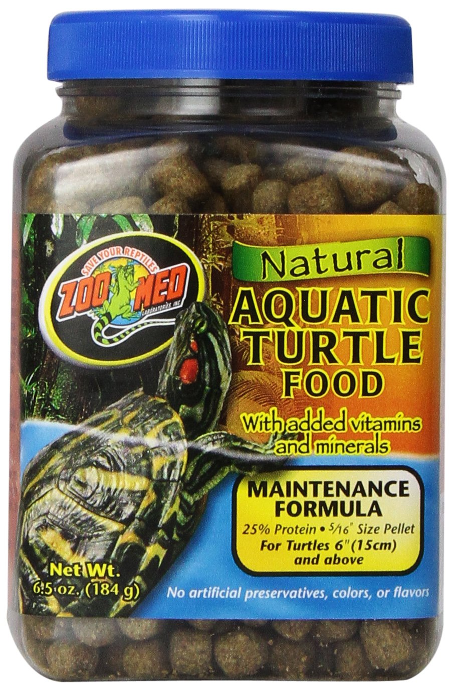 Nourriture Zoo Med pour tortue aquatique: boulettes flottantes faciles à repérer à la surface