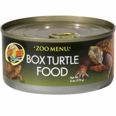 Zoo Med Nourriture tortues-boîtes en conserve 6 onces, mélange familier et pratique pour varier l'alimentation.