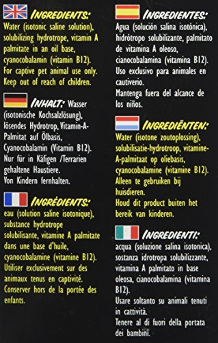 Utilisation pour tortues-boîtes et yeux sensibles avec les gouttes Zoo Med.