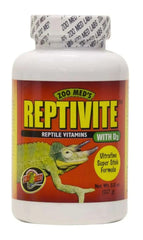 Zoo Med Reptivite D3, flacon 8 oz, soutien à la santé osseuse des reptiles.