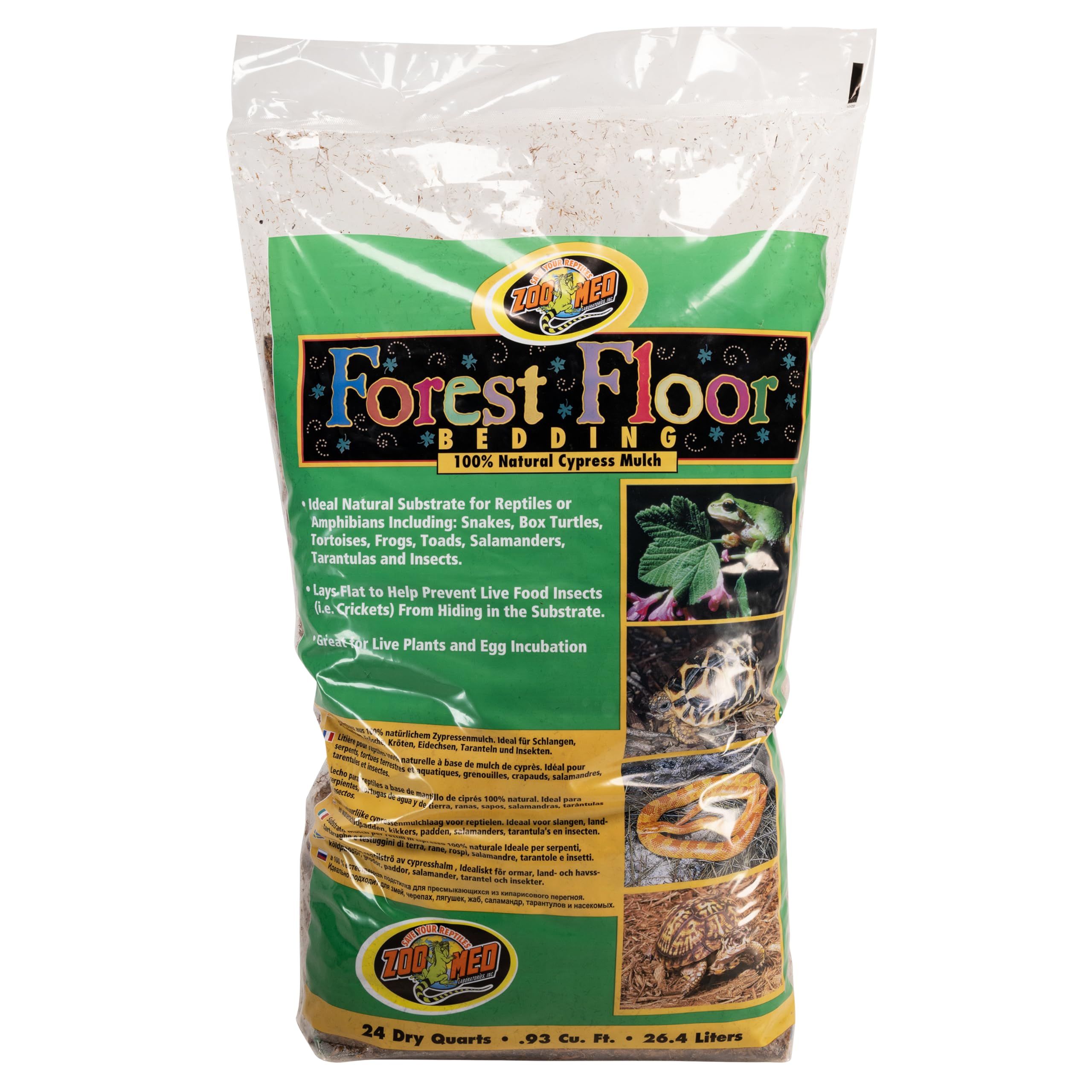Zoo Med Substrat Sol Foret: sol naturel et humidité constante pour terrarium.