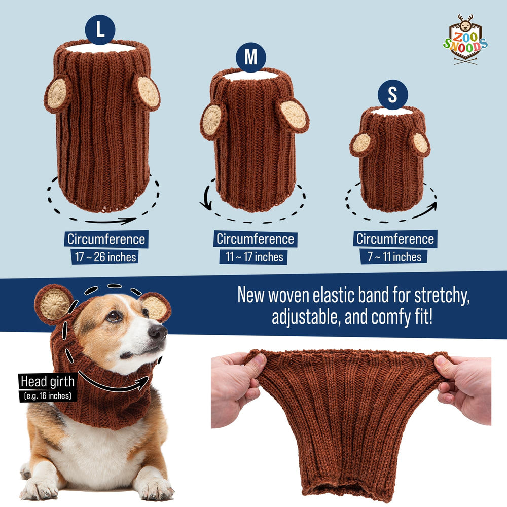 Zoo Snoods elasticite renne-chien-tricot, ajustement flexible