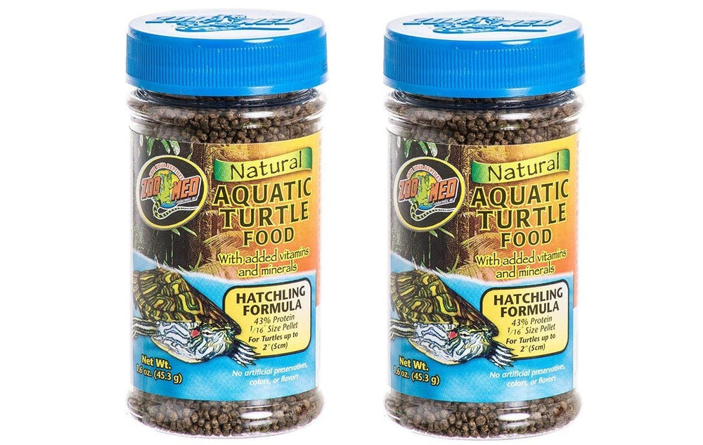 Zoo Med granulés pour jeunes tortues aquatiques, alimentation pratique et croissance saine.