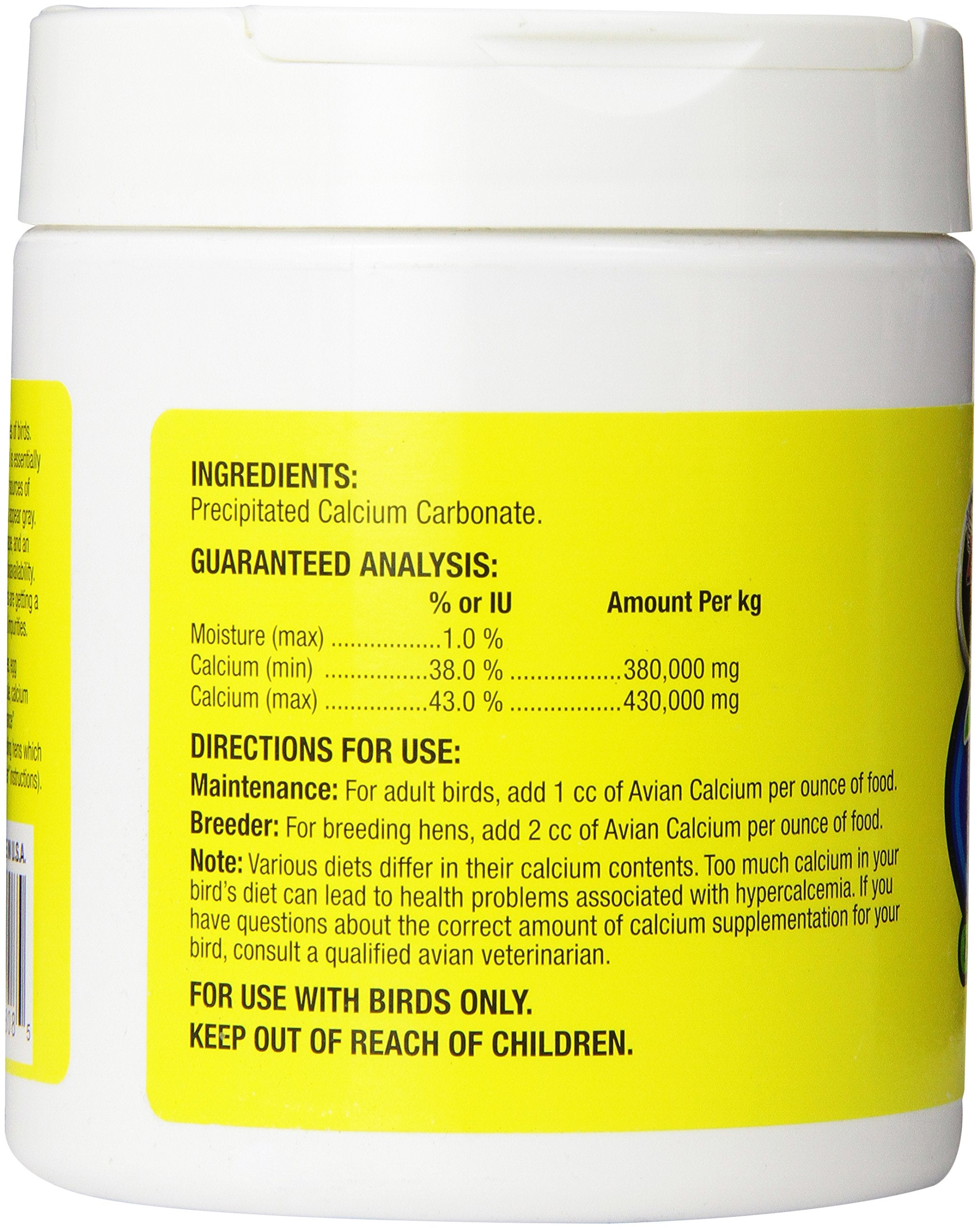 Zoo Med Calcium Avicole – Granulés visibles pour une supplémentation facile et pratique.