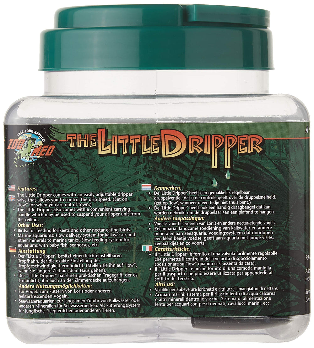 Zoomed Little Dripper, humidité accrue dans le terrarium