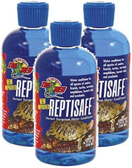 Utilisation simple du ReptiSafe pour traiter l’eau des aquaterrariums et améliorer le bien-être.