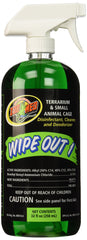 Désinfectant Zoo Med Wipe Out 1, flacon de 32 oz pour terrariums et cages.