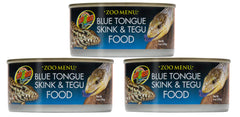 Zoo Med Zoo Menu Blue Tongue Skin et Tegu Food – 6 oz, alimentation pratique pour grands lézards carnivores