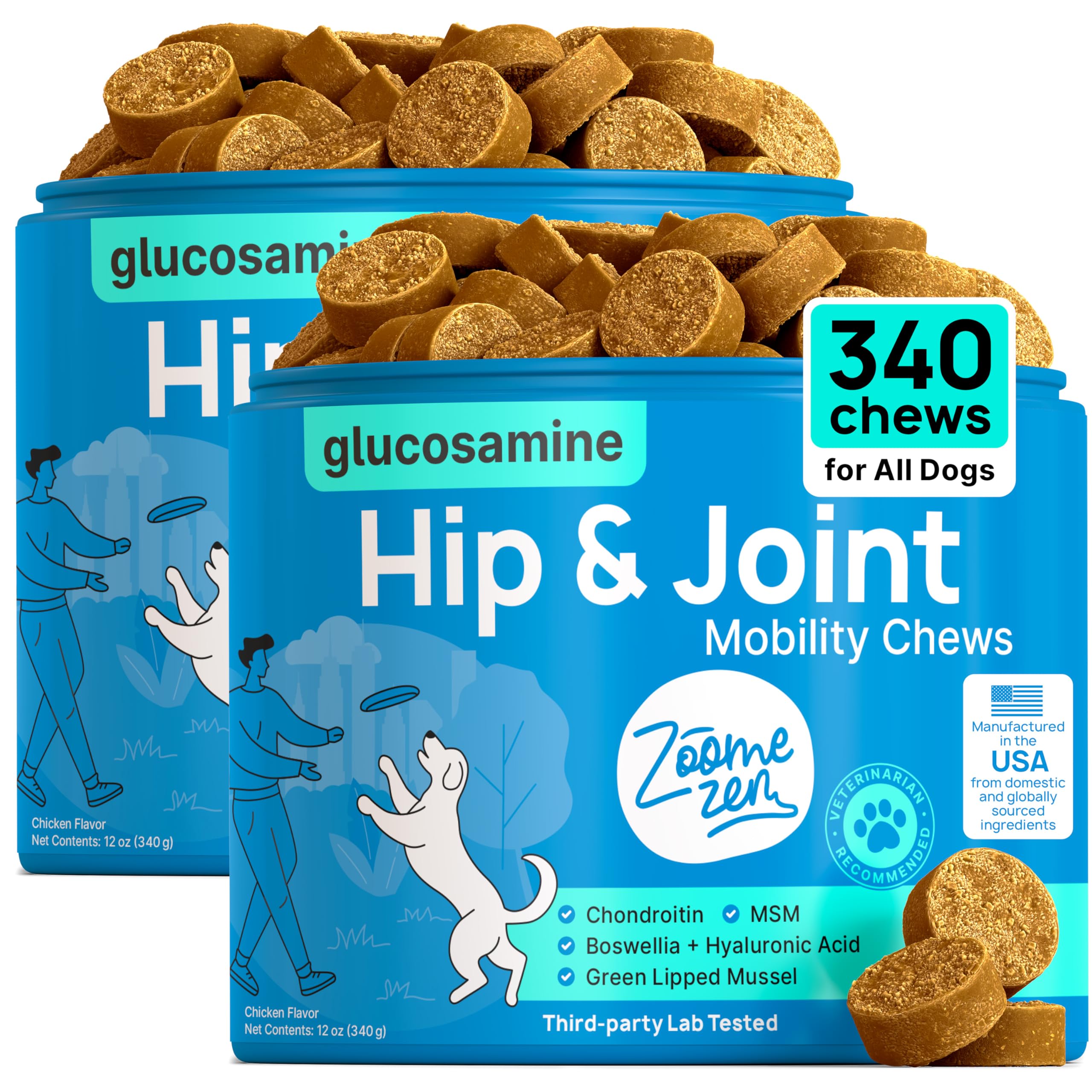 ZOOMEZEN friandises articulations chien – soutient mobilité et confort quotidien.
