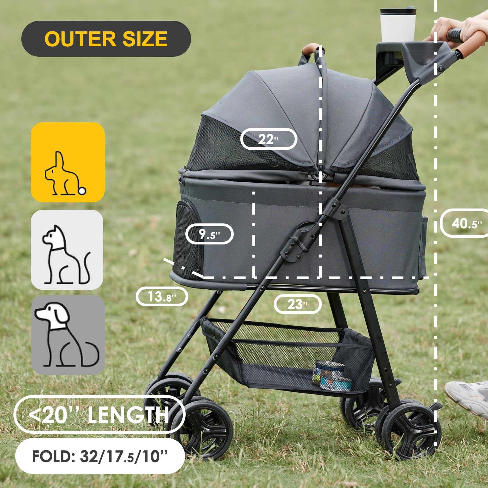 Cabine amovible Zoosky pour animaux, transport sûr en déplacement.