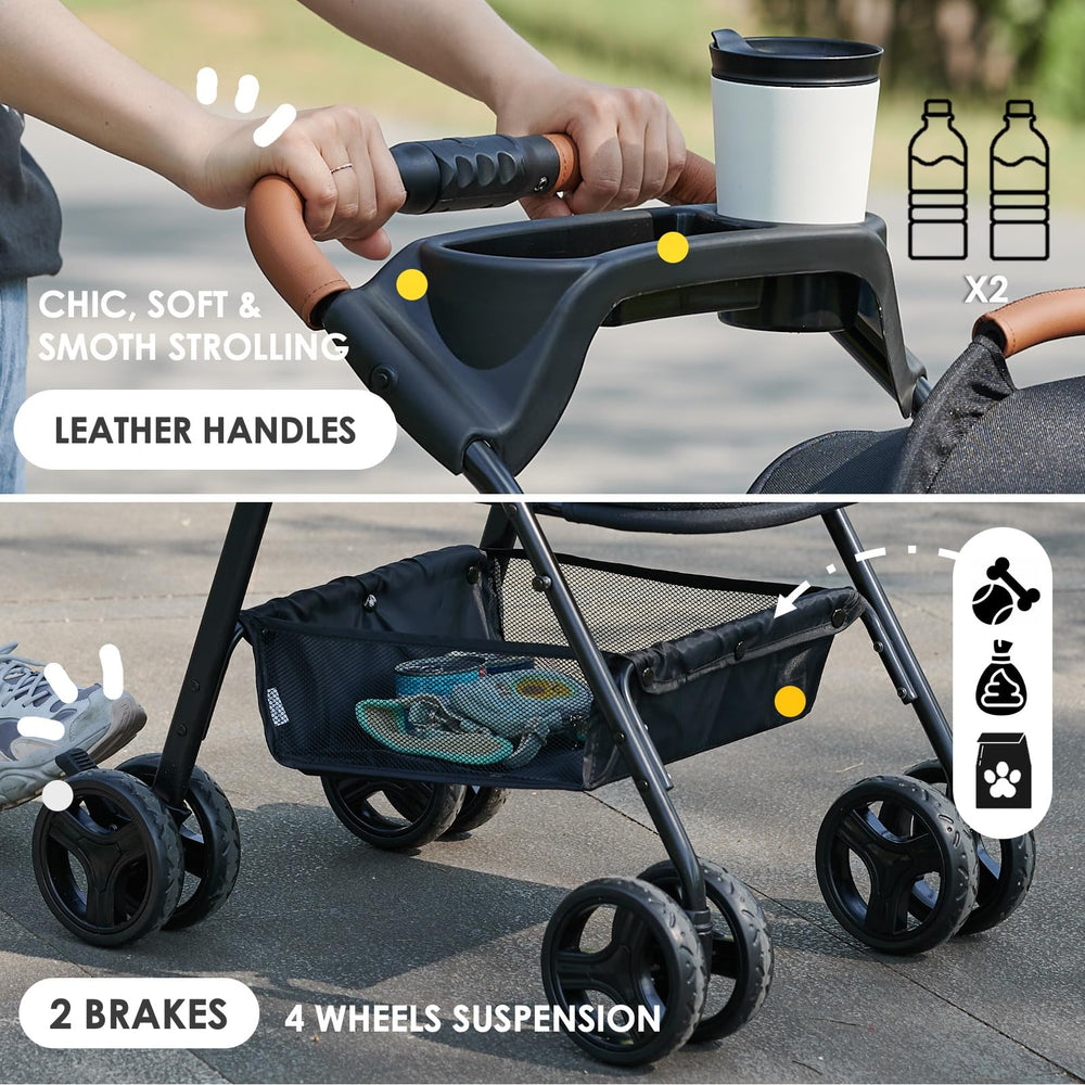 Sangles de sécurité Zoosky et coussin imperméable faciles à nettoyer.