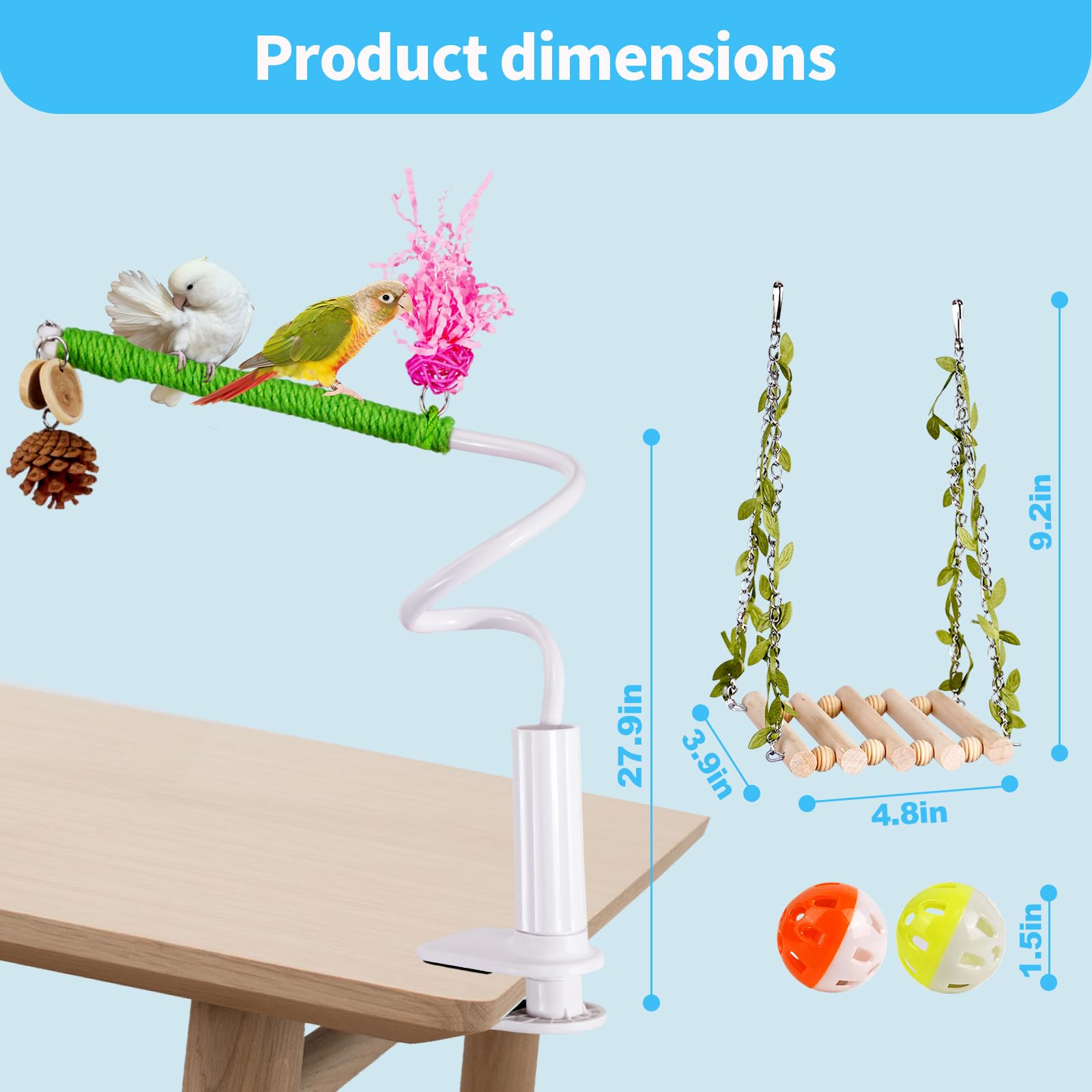 ZooVibe perchoir-bureau-flexible: configurations multiples pour l’amusement.