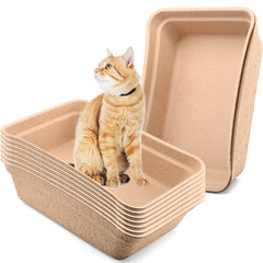 Lot de boîtes jetables Zopeal pour litière, pratique pour chats et petits animaux