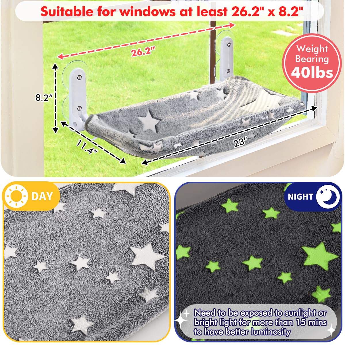 Zoratoo chat perchoir fenetre soleil procure une zone de repos solaire