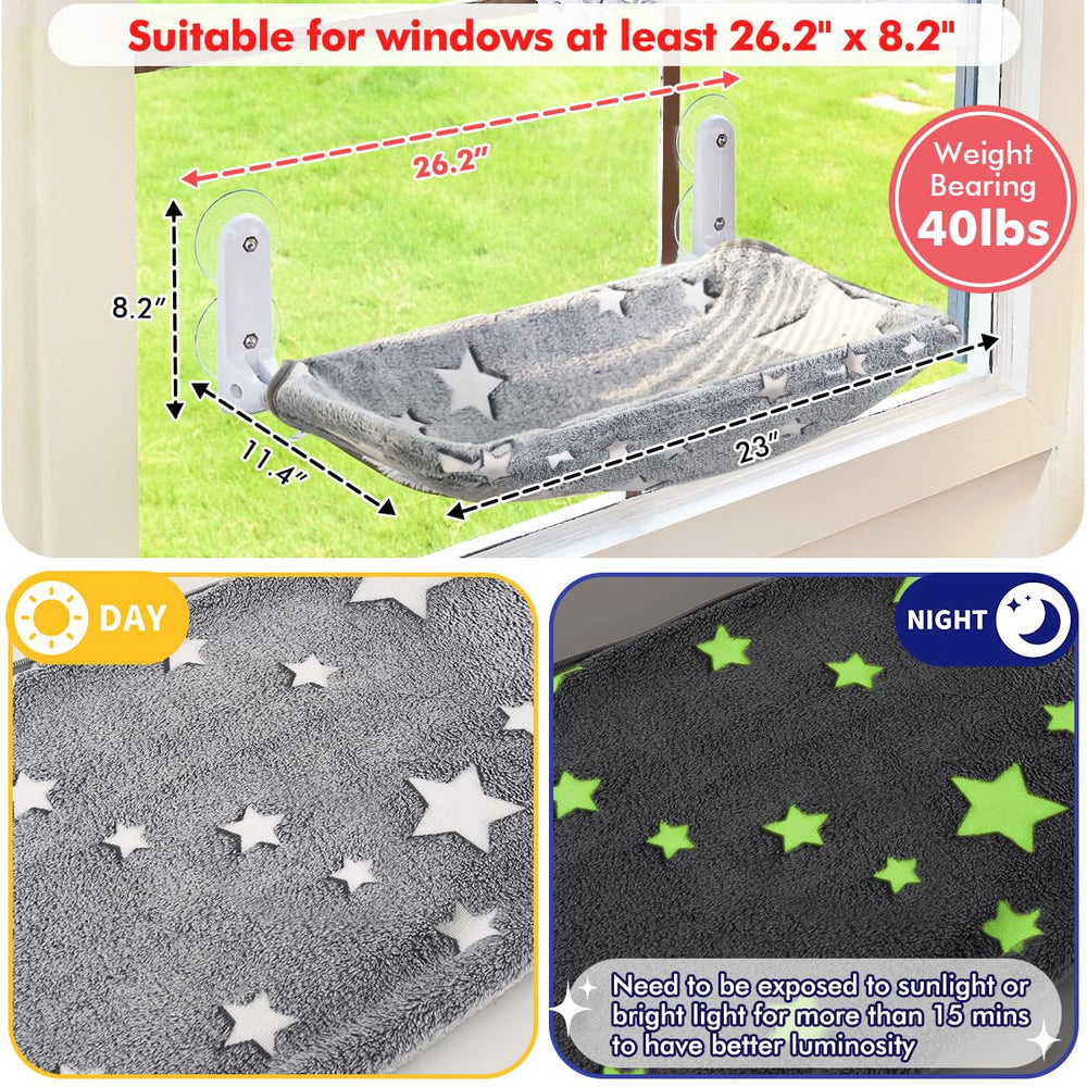 Zoratoo chat perchoir fenetre soleil procure une zone de repos solaire