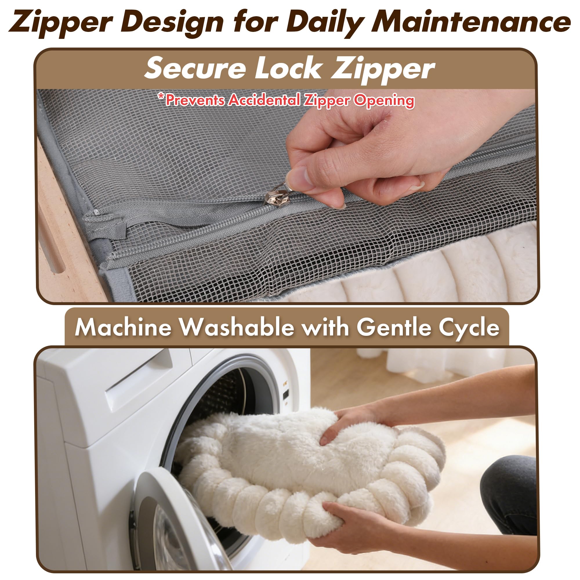Zoratoo Cloud-Cuddle: couverture zippée amovible pour entretien facile.