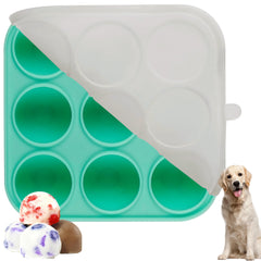 Moule Zorazio en silicone 9 cavités avec couvercle, pratique pour friandises canines