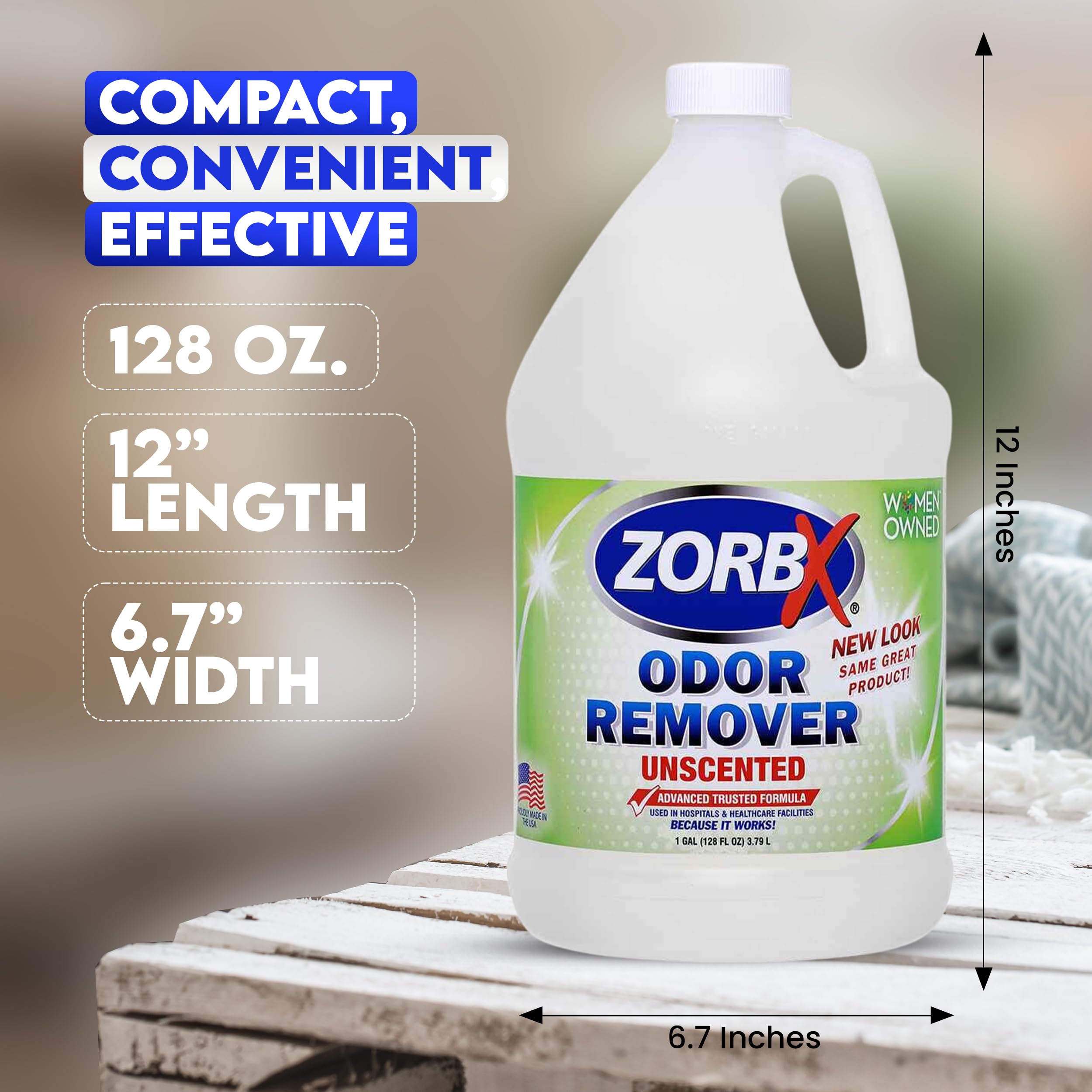 ZORBX Bouteille-128oz, pratique et portable pour usage domestique et automobile.