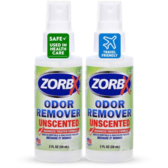 ZORBX éliminateur d’odeur inodore, bouteille pratique pour usage rapide.