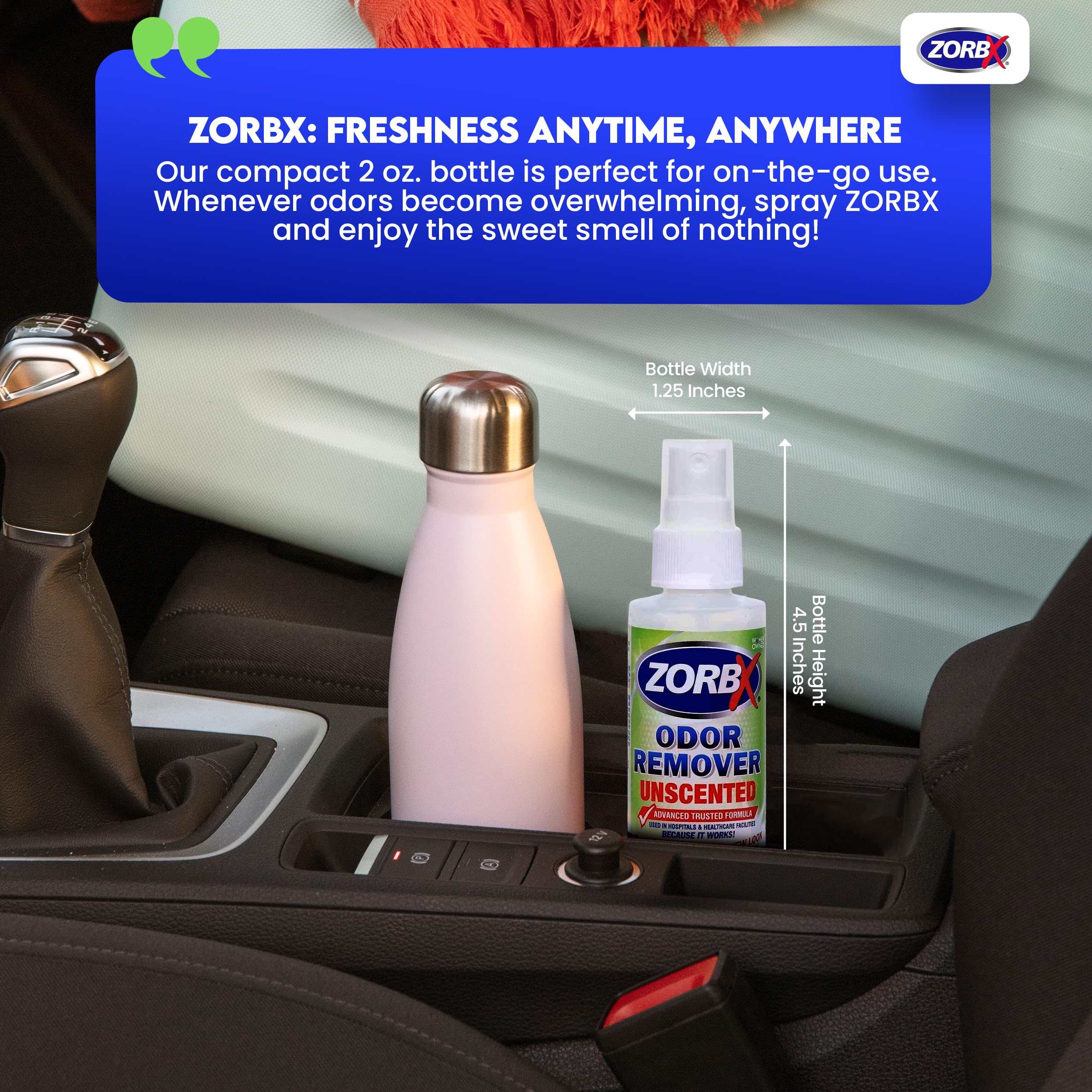 ZORBX éliminateur d’odeur inodore pour tapis et moquettes.