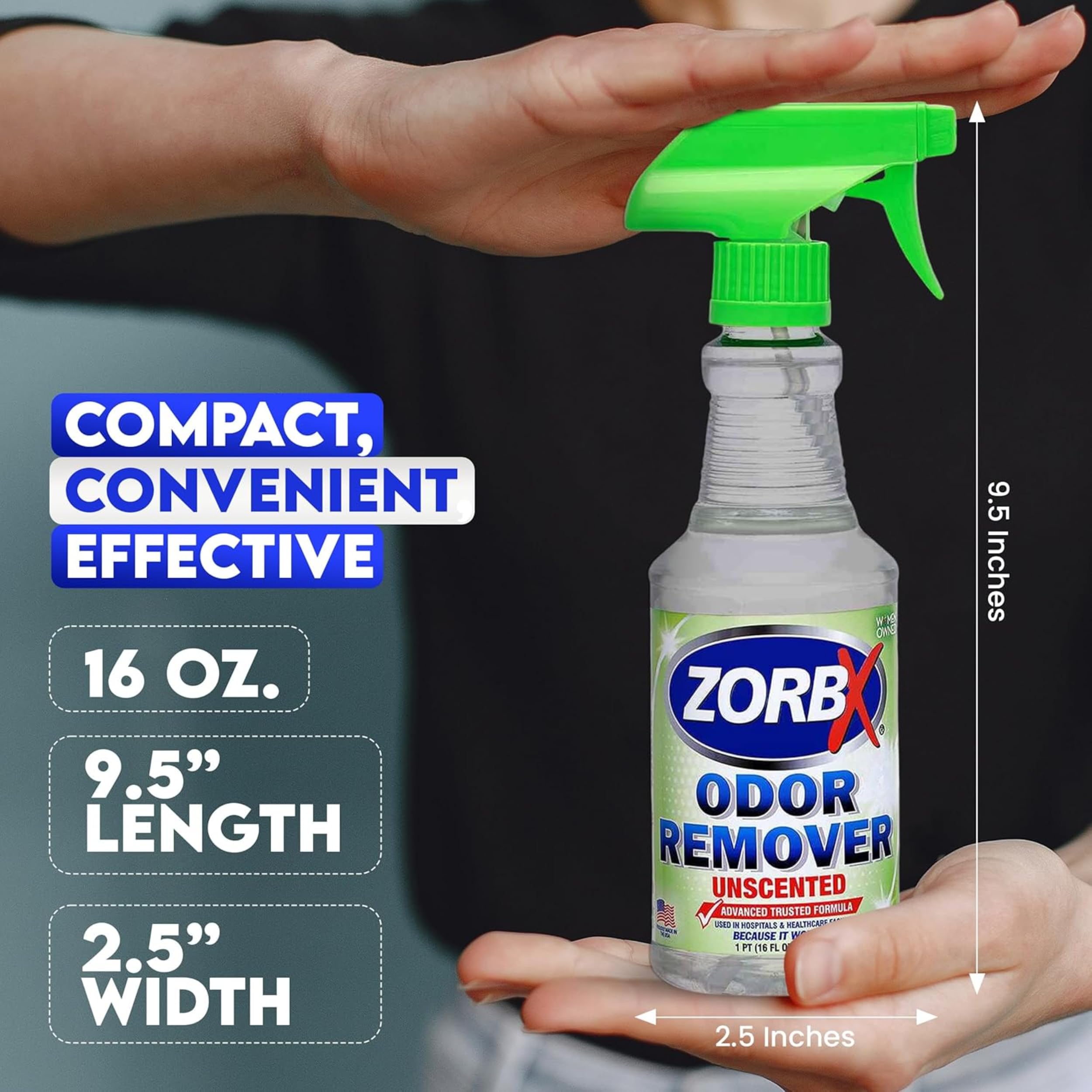 ZORBX portable pour voyage rafraîchit rapidement l’air autour de soi.
