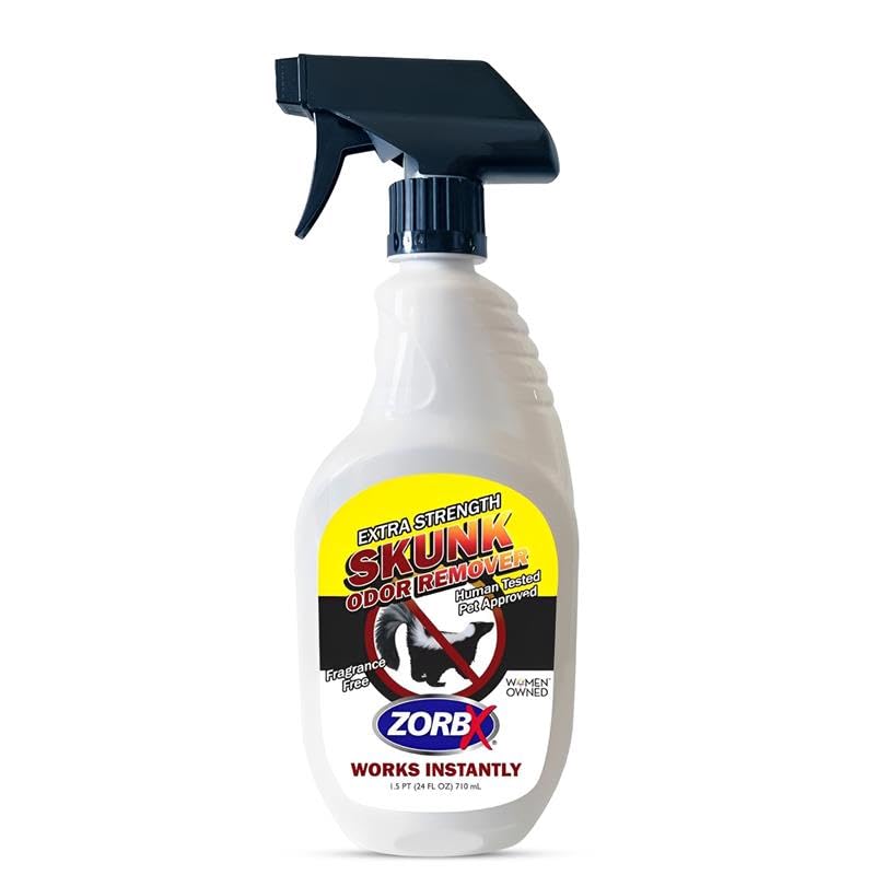 ZORBX spray sans parfum en bouteille prêt à neutraliser les odeurs.
