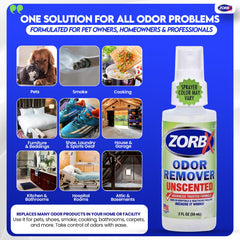 ZORBX utilisé dans les hôpitaux pour atténuer les odeurs persistantes.