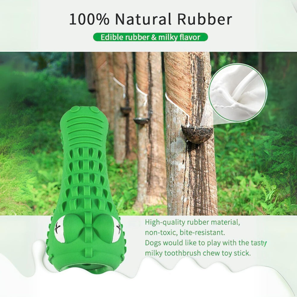ZP-PY Alligator caoutchouc naturel — texture résistante pour morsures répétées.