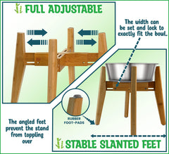 ZPirates base-bambou-durable: pieds antiderapants assurant stabilité