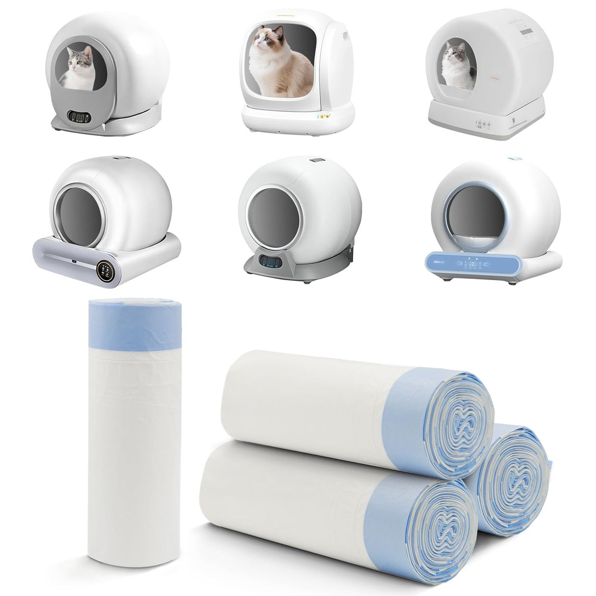 Sacs ZPSOX pour litière auto-nettoyante avec ouverture 17,5 x 18 et protection anti-fuite.