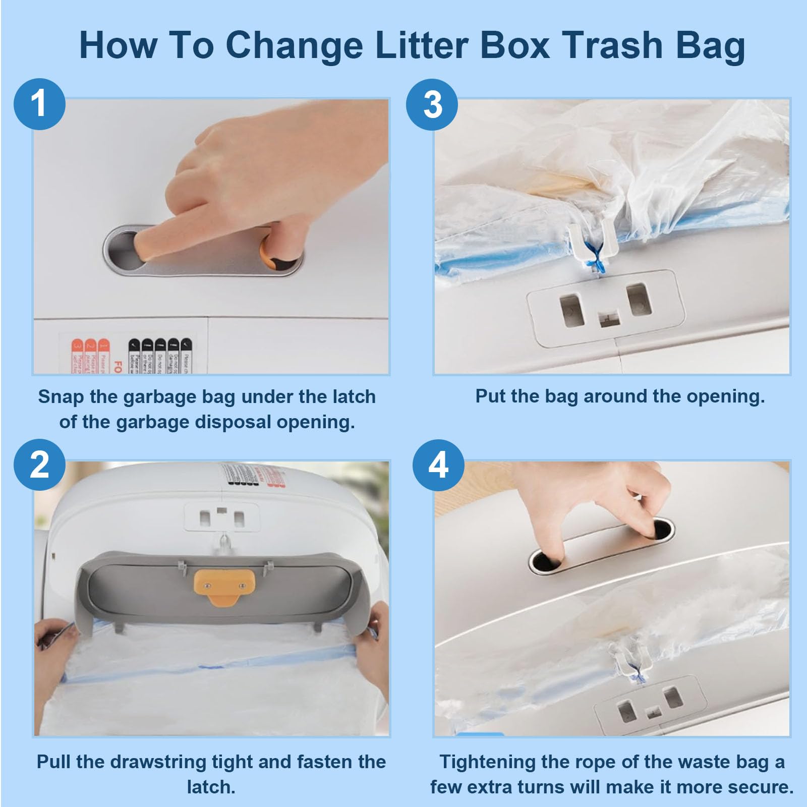 Sacs ZPSOX utilisables aussi pour déchets ménagers, pratique et polyvalent.