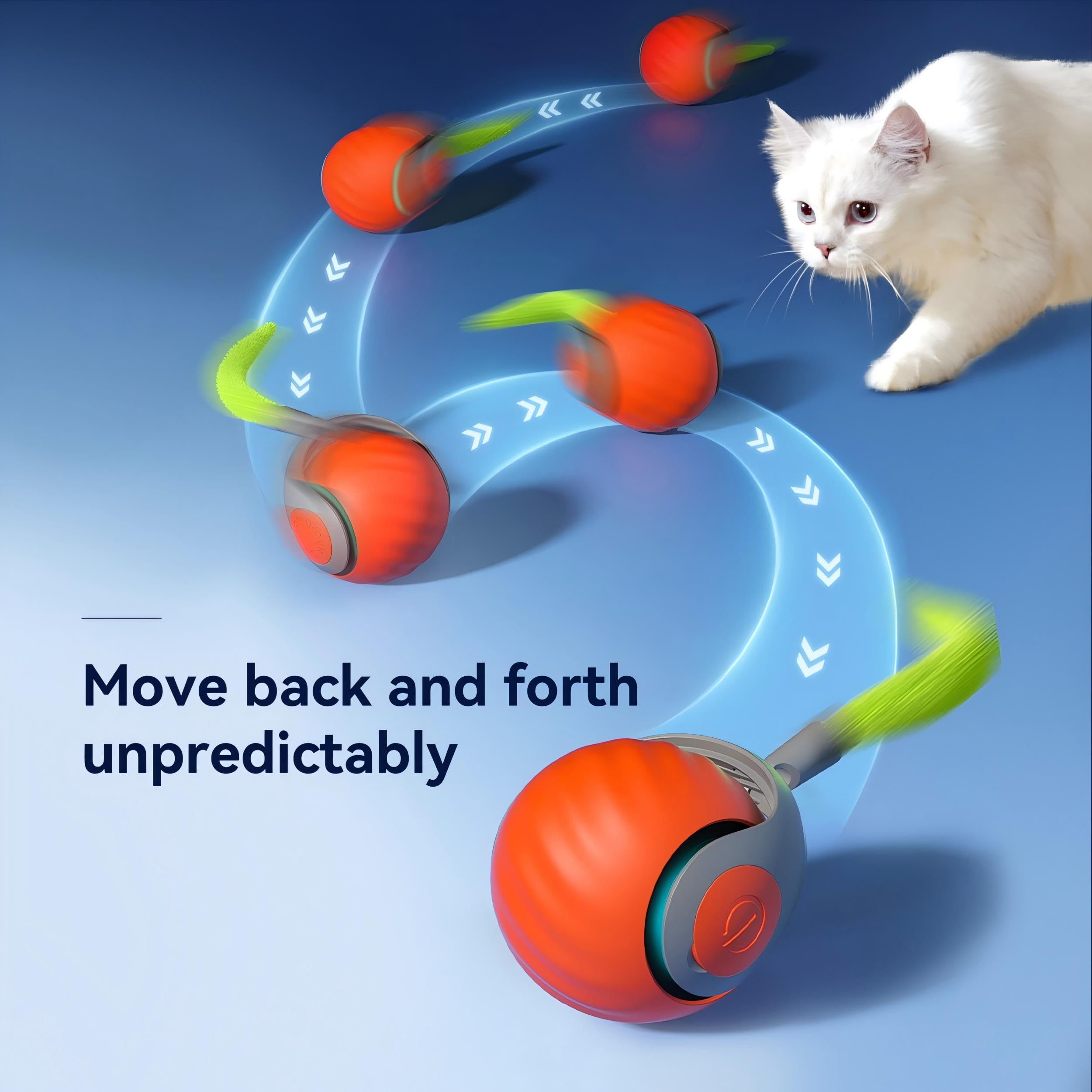 Jouet ZREVSB rouleau interactif orange favorisant activité physique et divertissement.