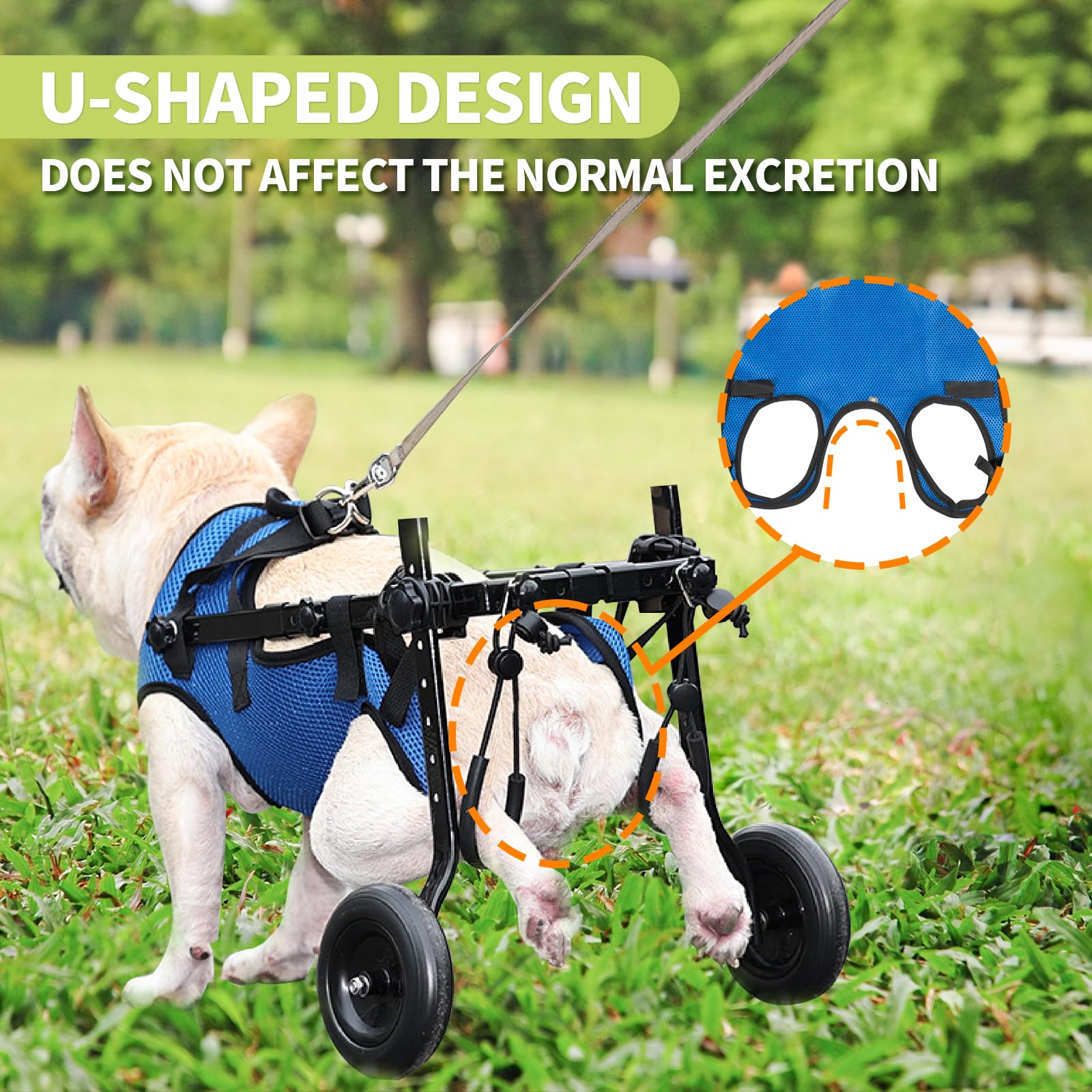 Zuagi-assemblage-reglable-fauteuil-chien: réglage simple en hauteur et largeur