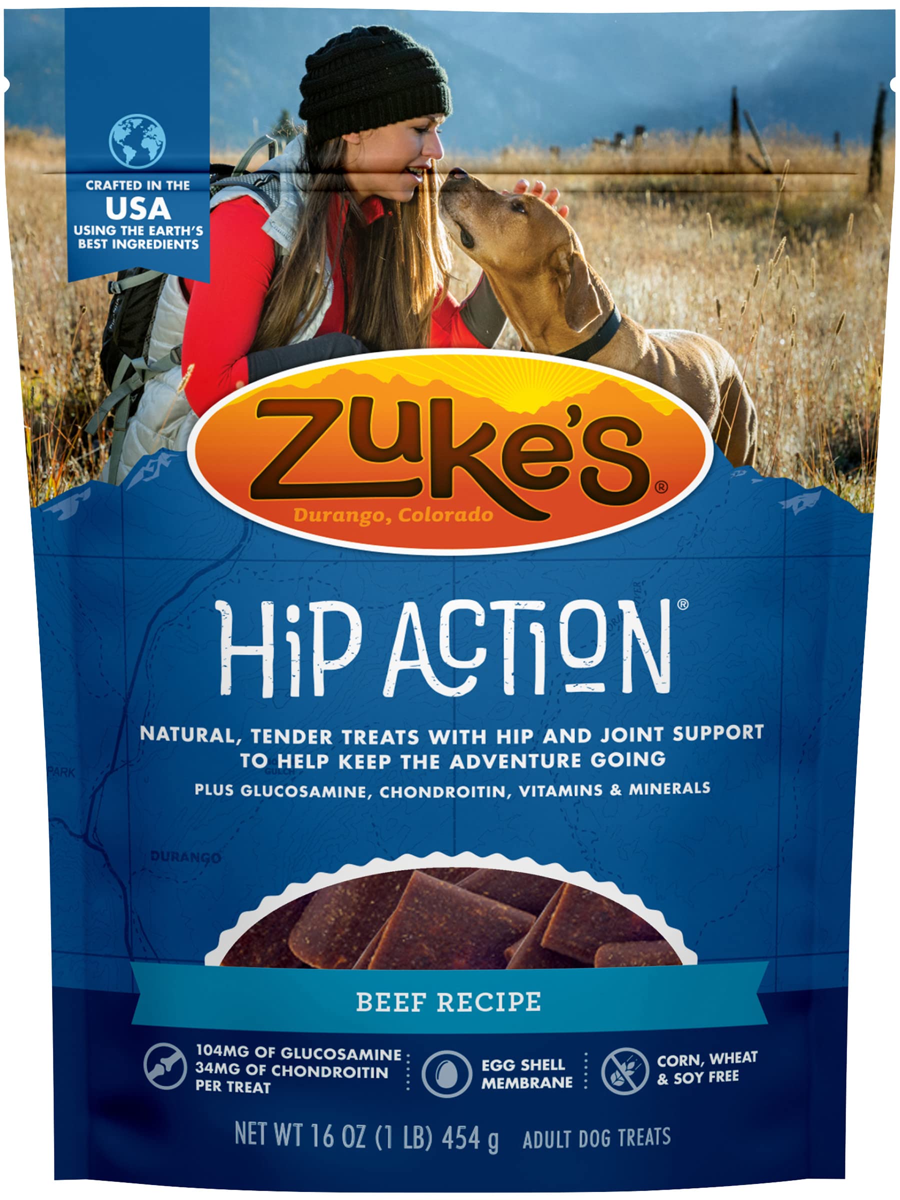 Zuke's Action Hanches et Articulations — pack quatre 16 onces, solution pratique pour les repas.