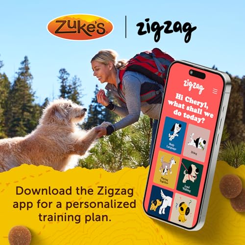 Zuke's Mini Naturals calories faibles, petite friandise pratique.
