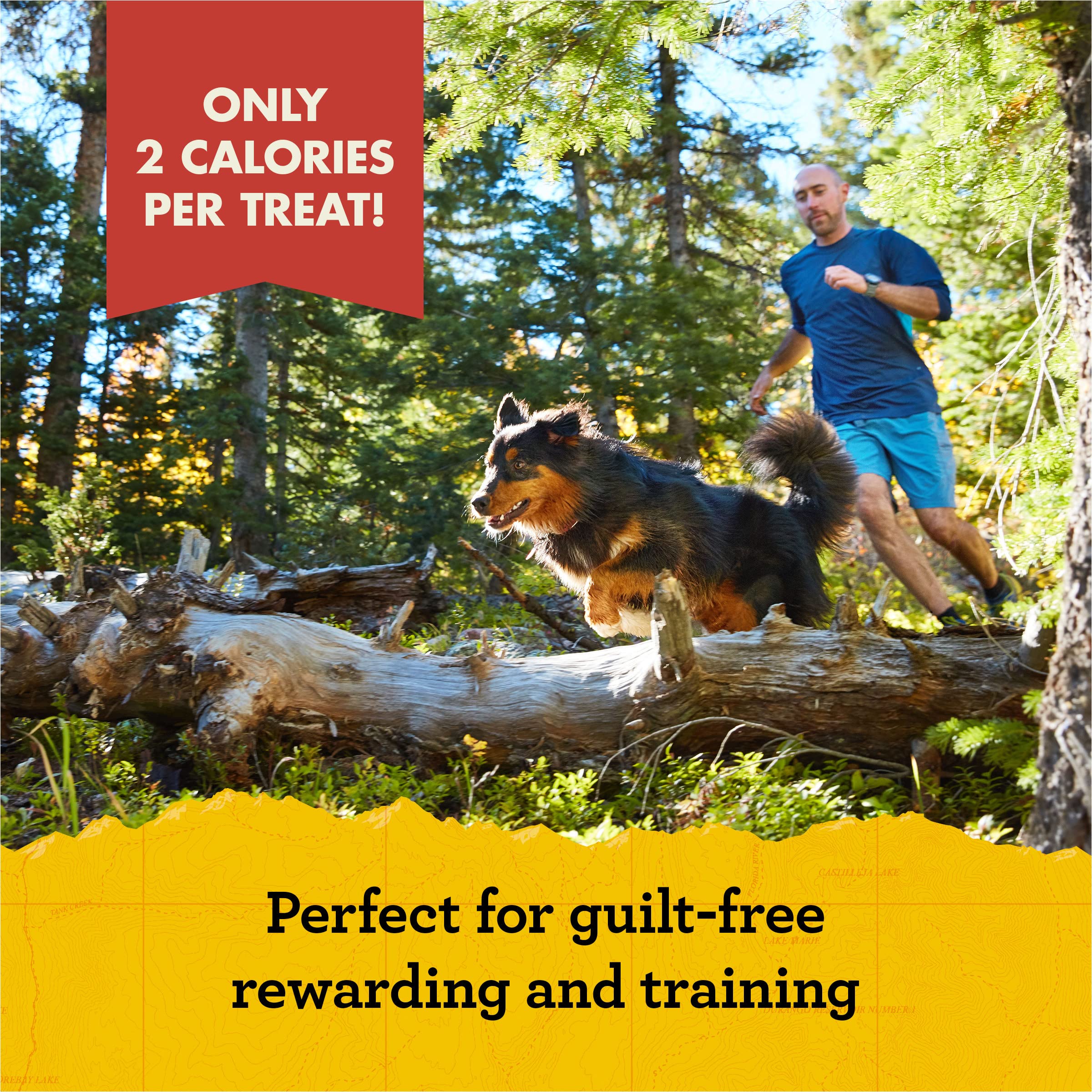 Snacks chien Zuke's Mini Naturals, parfait pour les aventures en plein air.