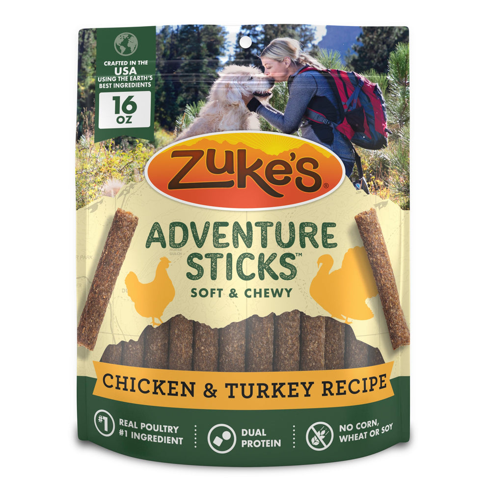 Zukes Adventure Sticks : emballage 16 oz, pratique pour sorties quotidiennes.
