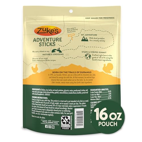 Zukes Adventure Sticks : parfait compagnon d’aventure pour les chiens actifs.