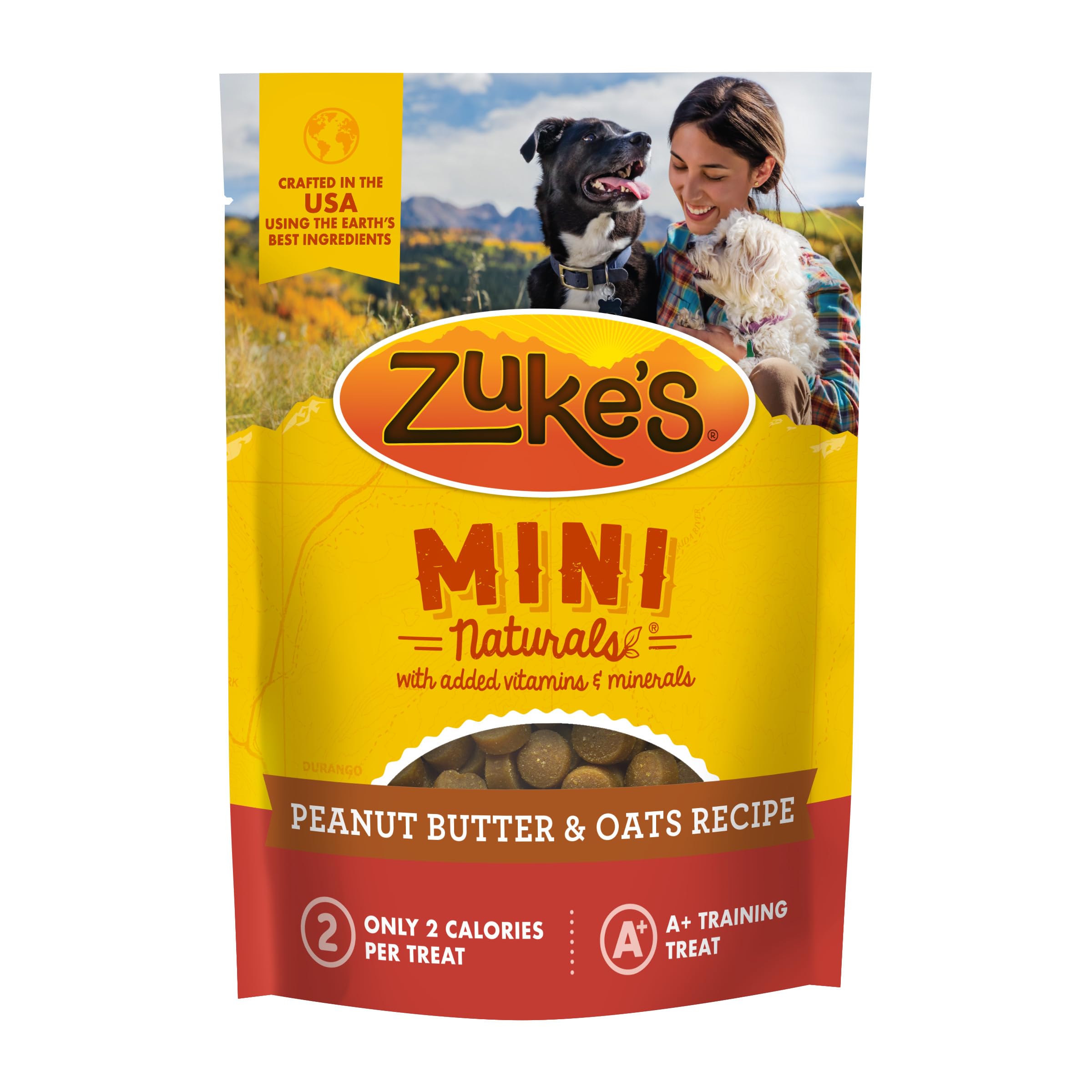 Zuke’s Mini Naturals bouchée beurre cacahuète avoine cerises, friandises savoureuses pour entraînement