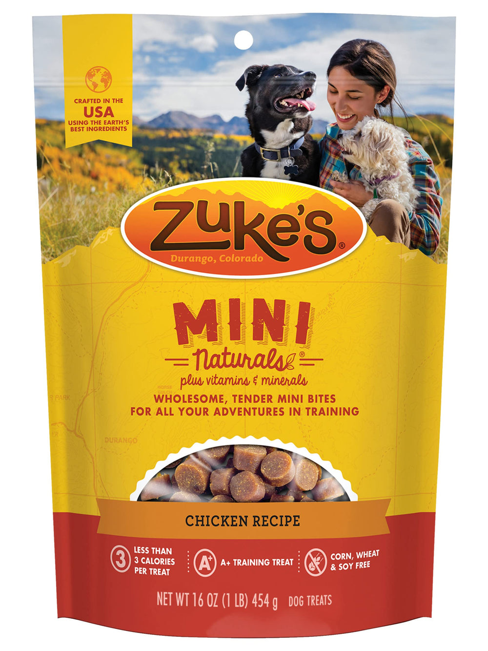 Zuke's Mini Naturals en sachet réutilisable pour fraîcheur durable