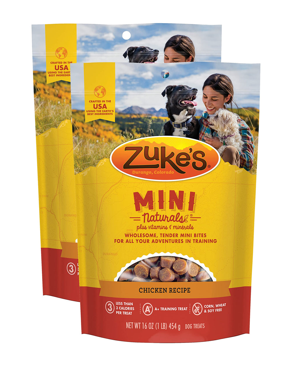 Zuke's Mini Naturals friandises poulet moelleuses récompense idéale pour l'entraînement