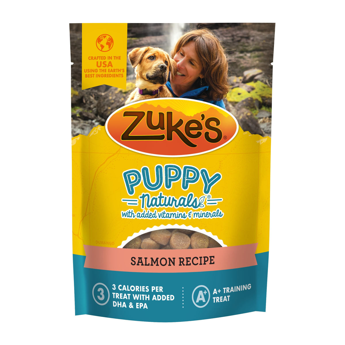Zuke's Puppy Naturals dans sachet refermable, friandise pratique pour entrainement quotidien