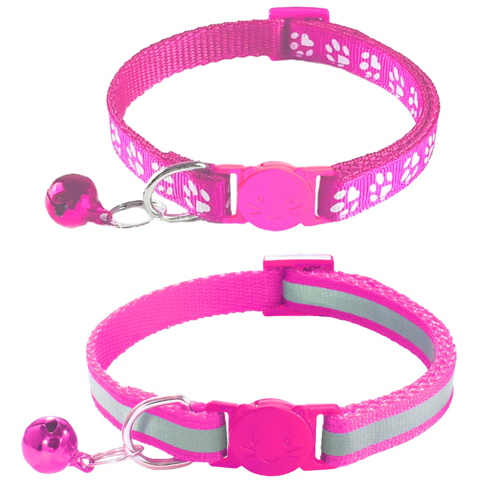 Collier zulinlong avec boucle breakaway rose, pour sécurité et liberté au quotidien.
